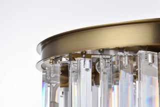 Sydney 20 inch round crystal chandelier in satin gold