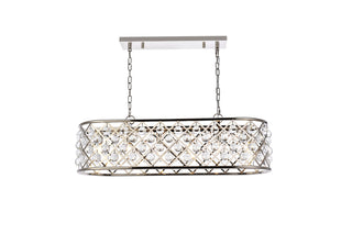 Madison 6 light polished Nickel Chandelier Clear Royal Cut Crystal