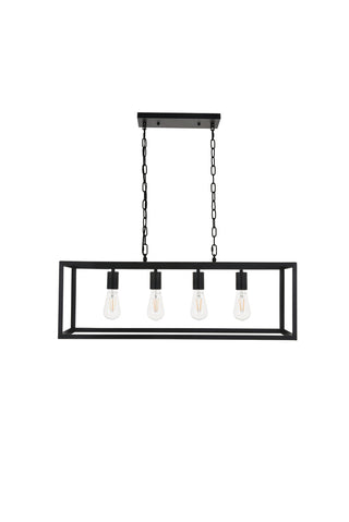 Resolute 4 light black Pendant