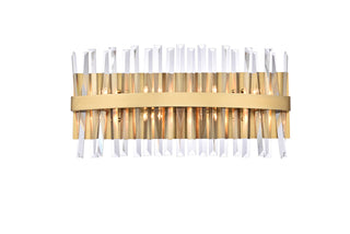 Serephina 24 inch crystal bath sconce in satin gold