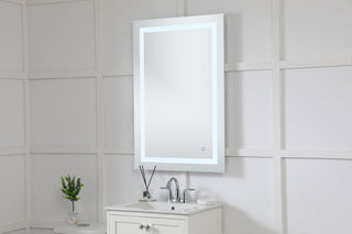 Helios 27in x 40in Hardwired LED mirror with touch sensor and color changing temperature 3000K/4200K/6400K