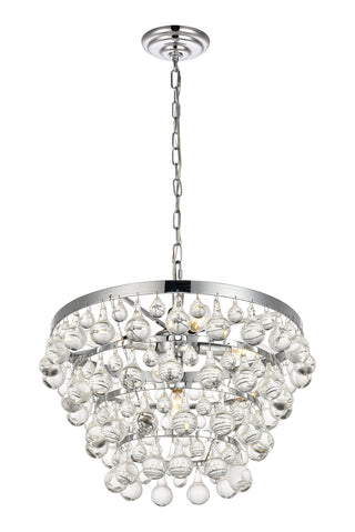 Kora Collection Pendant D17 H10.9 Lt:5 Chrome Finish