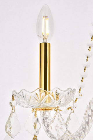 Giselle 12 light Gold Chandelier Clear Royal Cut Crystal