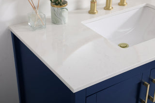 42 inch Single Bathroom Vanity in Blue