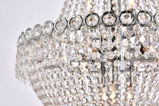 Century 12 light Chrome Chandelier Clear Royal Cut Crystal