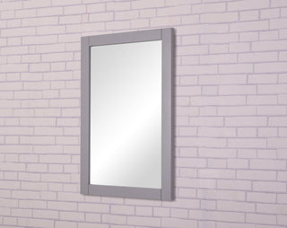 Saturn 22 In. Contemporary  Mirror In Light Grey