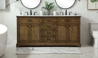 72 inch double bathroom vanity in driftwood