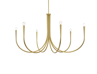 Layne 55 inch chandelier in Brass