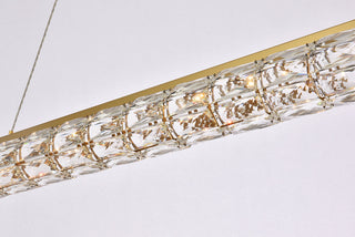 Valetta 42 inch LED linear pendant in gold