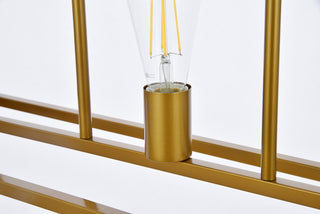 Voir 3 lights pendant in brass