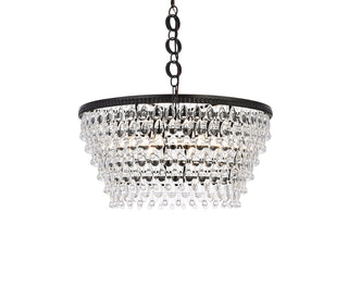 Nordic 6 lights black chandelier