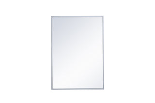 Metal mirror medicine cabinet 20 inch x 28 inch in silver