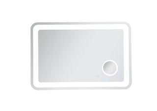 Lux 27in x 40in Hardwired LED mirror with magnifier and color changing temperature 3000K/4200K/6000K