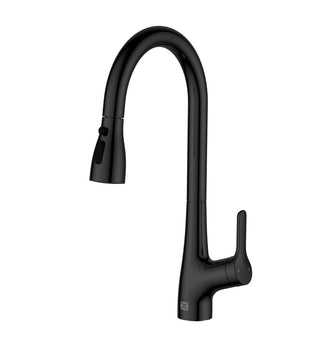 Andrea Single Handle Pull Down Sprayer Kitchen Faucet in Matte Black