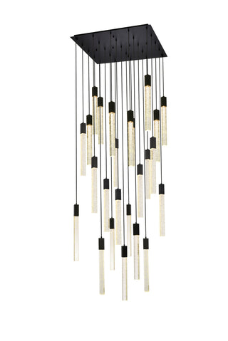 Weston 25 lights pendant in black