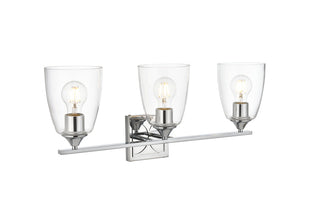 Harris 3 light Chrome and Clear Bath Sconce