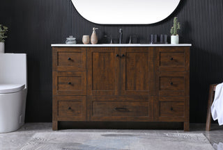 54 Inch SIngle Bathroom Vanity In Expresso