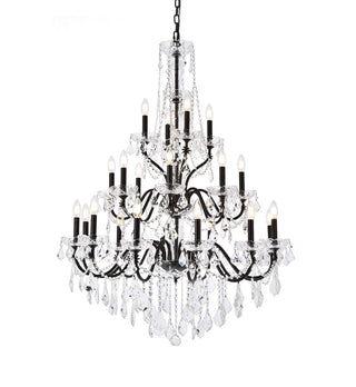 St. Francis 24 light Dark Bronze Chandelier Clear Royal Cut Crystal