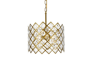 Lyla 13 inch pendant in brass