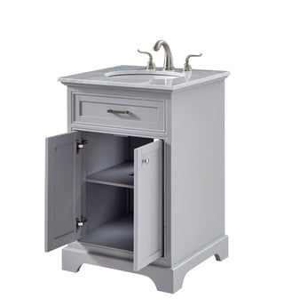 24 In. Single Bathroom Vanity Set In Light Grey