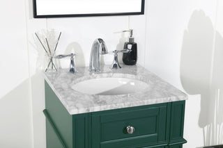 18 inch Single bathroom vanity in green