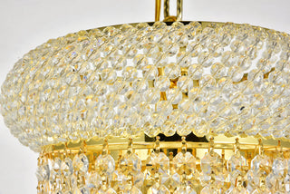 Primo 14 light Gold Chandelier Clear Royal Cut Crystal