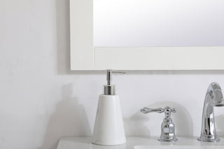 Aqua rectangle vanity mirror 27 inch in White