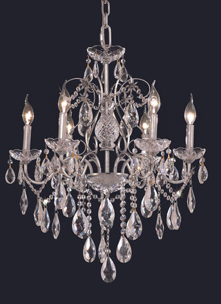 St. Francis 6 light Chrome Chandelier Clear Royal Cut Crystal