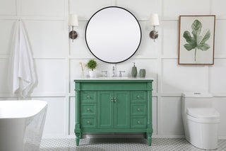 42 inch Single bathroom vanity in vintage mint