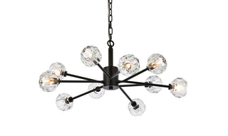 Graham 10 Light Pendant in Black