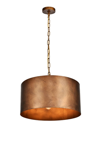 Miro Collection Pendant D20 H11.75 Lt:3 Manual Brass Finish