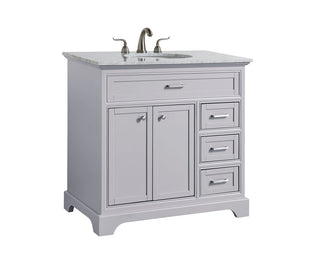 36 In. Single Bathroom Vanity Set In Light Grey