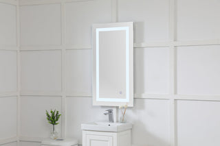 Helios 20in x 36in Hardwired LED mirror with touch sensor and color changing temperature 3000K/4200K/6400K