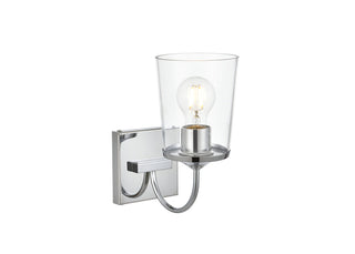 Avani 1 light Chrome and Clear Bath Sconce