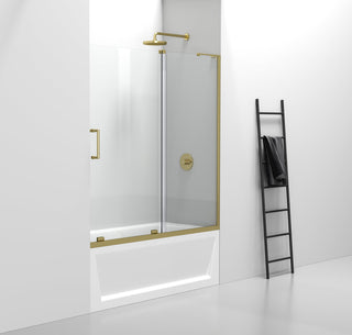 Frameless tub door 60 x 60 Brushed Gold