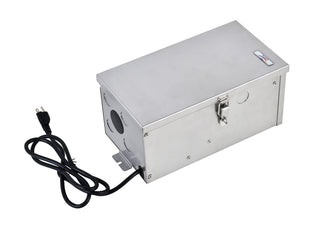 LOW VOLTAGE LANDSCAPE TRANSFORMER 600W, 120V, STAINLESS STEEL,INPUT: 120VOUTPUT: 0V-12V-13V-14V-15V,ETL LISTED, TIMER/PHOTOCELL ADAPTABLE,5 YEARS WARRANTY