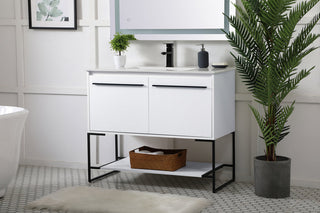 48 inch  Single Bathroom Vanity in Concrete Grey