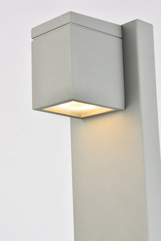 Raine Integrated LED wall sconce in silver