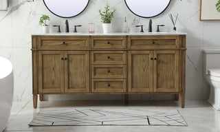 72 inch double bathroom vanity in driftwood