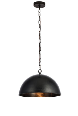 Merce Collection Pendant D15 H10 Lt:1 Vintage Black Finish