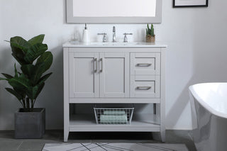 36 inch Single Bathroom Vanity in Grey