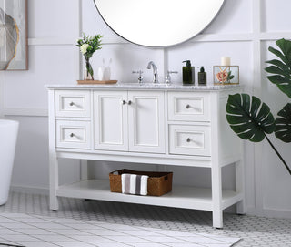 48 in. Single bathroom vanity set in White