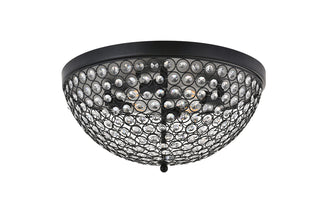 Taye 4 light Matte Black Flush Mount