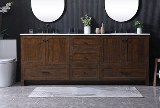 84 Inch Double Bathroom Vanity In Expresso