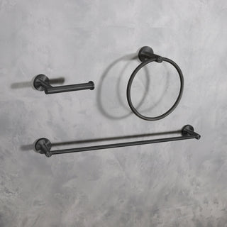 Alma 3-Piece Bathroom Hardware Set in Matte Black