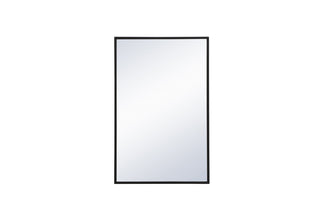 Metal frame rectangle mirror 18x28 inch in black