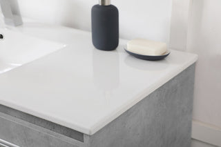 48 inch  Single Bathroom Floating Vanity in Concrete Grey