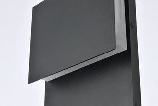 Raine Integrated LED wall sconce  in black