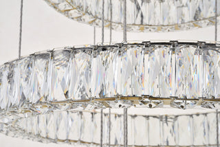 Monroe Integrated LED chip light gold Chandelier Clear Royal Cut Crystal