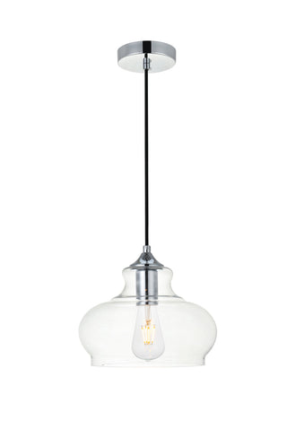 Destry 1 Light Chrome Pendant With Clear Glass